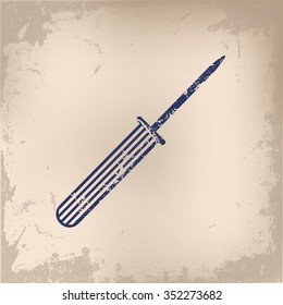 Screw driver design on old background,vector