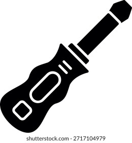 Parafuso Driver Glyph Estilo Ícone Design