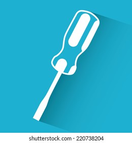 screw driver graphic design , vector illustration