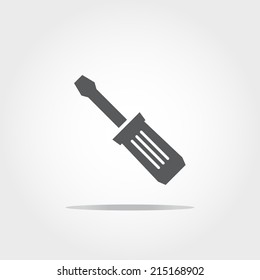 screw driver icon on white background