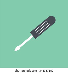 Screw driver icon. Power tools icon.