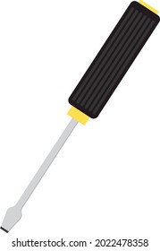 Parafuso driver, ilustração, vetor em um fundo branco.