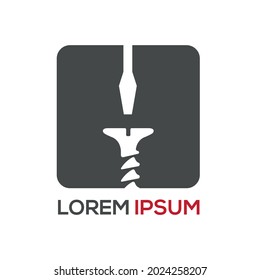 Screw Driver Logo Design Template