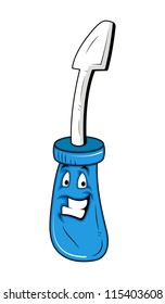 Screw Driver Mascot Vector Character