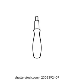 Screw driver Tool Line Simple Logo