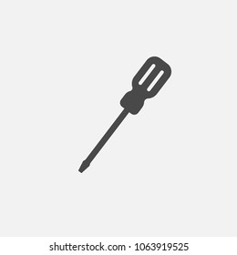 screw driver vector icon industrial tool