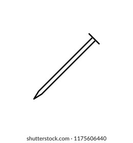 screw. Element of construction icon for mobile concept and web apps. Thin line screw can be used for web and mobile