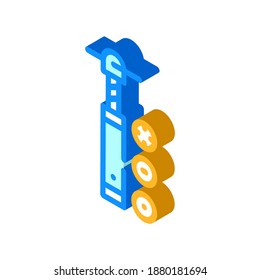 screw extruder isometric icon vector. screw extruder sign. isolated symbol illustration