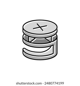 tornillo montaje rápido conjunto color icono Vector. tornillo montaje rápido conjunto signo. símbolo aislado ilustración