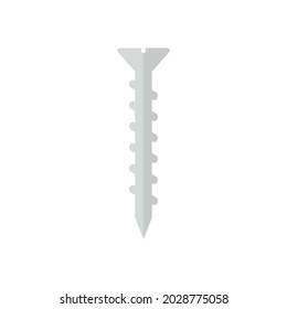 Screw flat Icon for on white background