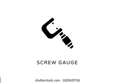 screw gauge icon in vector. Logotype