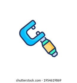 icono del indicador de tornillo en vector. Logotipo