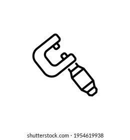 screw gauge icon in vector. Logotype