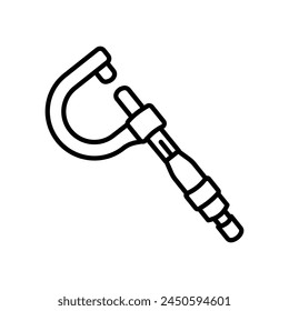 Schraubenlehre-Symbol in der Vektorgrafik. Firmenzeichen
