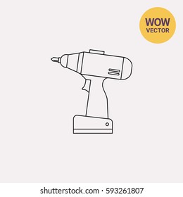 Screw Gun Icon