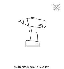 Screw Gun Icon - Shutterstock ID 617664692