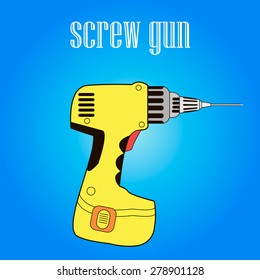 screw gun white and contour