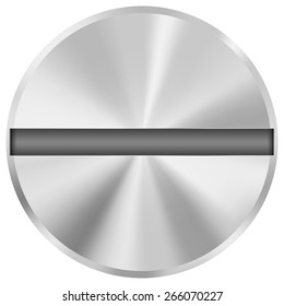 Screw head. Vector illustration isolated on white background