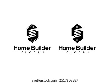 Screw and house Logo Vector For Construction Blacksmith Symbol Design And More