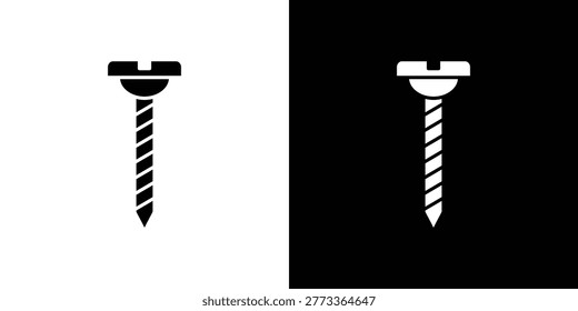 Screw icon black clipart pack.