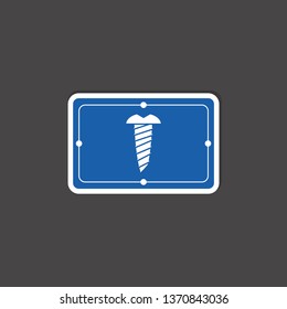 screw icon for construction
