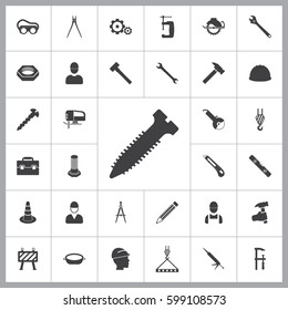Screw icon. Construction icons universal set for web and mobile