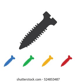 Screw icon. Construction tools icons universal set for web and mobile