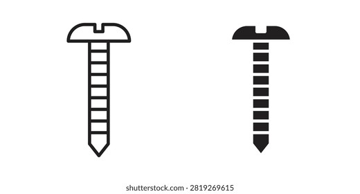 Screw icon editable pictograms collection