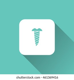 screw icon. flat design