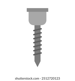 Screw icon illustrated on background