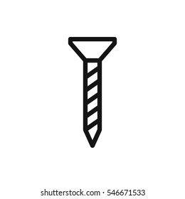 screw icon illustration isolated vector sign symbol
