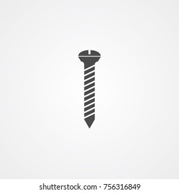 Screw icon illustration isolated vector