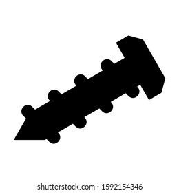 screw icon isolated sign symbol vector illustration - high quality black style vector icons
