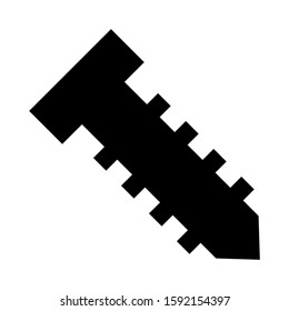 screw icon isolated sign symbol vector illustration - high quality black style vector icons
