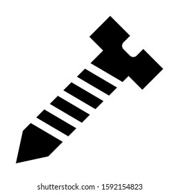 screw icon isolated sign symbol vector illustration - high quality black style vector icons
