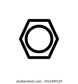 screw icon line style vector