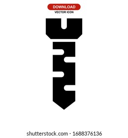 screw icon or logo isolated sign symbol vector illustration - high quality black style vector icons
