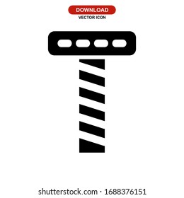 screw icon or logo isolated sign symbol vector illustration - high quality black style vector icons
