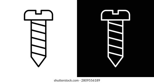 Screw icon mark in filled style..
