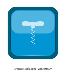Screw icon on a blue button