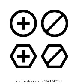 Schraubensymbol auf weißem Hintergrund