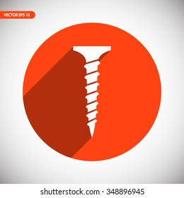 screw  icon. One of set web icons