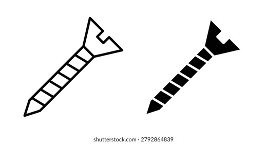 Screw icon pack vectors for graphic projects.