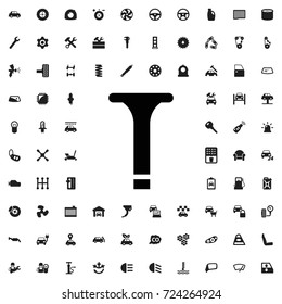 Screw icon. set of filled car service icons.