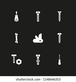 screw icon set. spanner, screwdriver and swiss army knife vector icon for graphic design and web