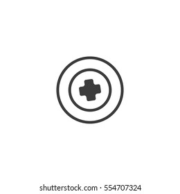 screw icon. sign design