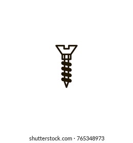 screw icon. sign design