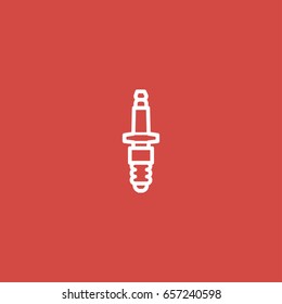 screw icon. sign design. red background