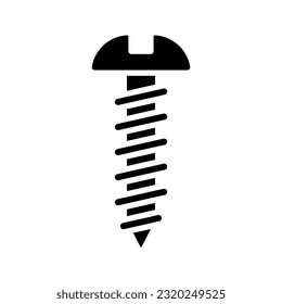 Screw icon. sign for mobile concept and web design. vector illustration