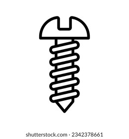 Screw icon. sign for mobile concept and web design  color editable
